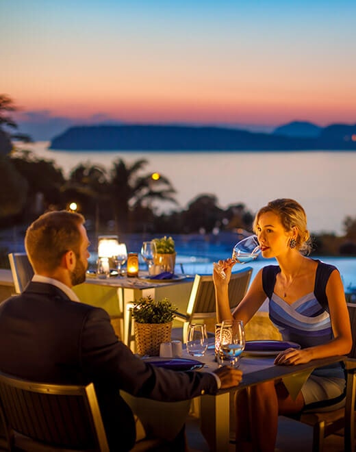 Romantic couple dining setup at Ketti Heights – one of the best luxury resorts in Ooty
