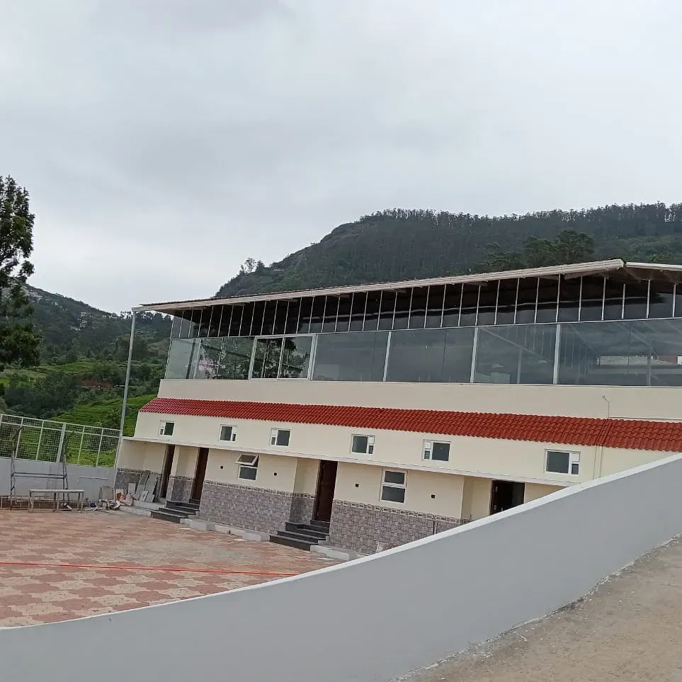 Well-designed resort building at Ketti Heights – offering premium stays in Ooty